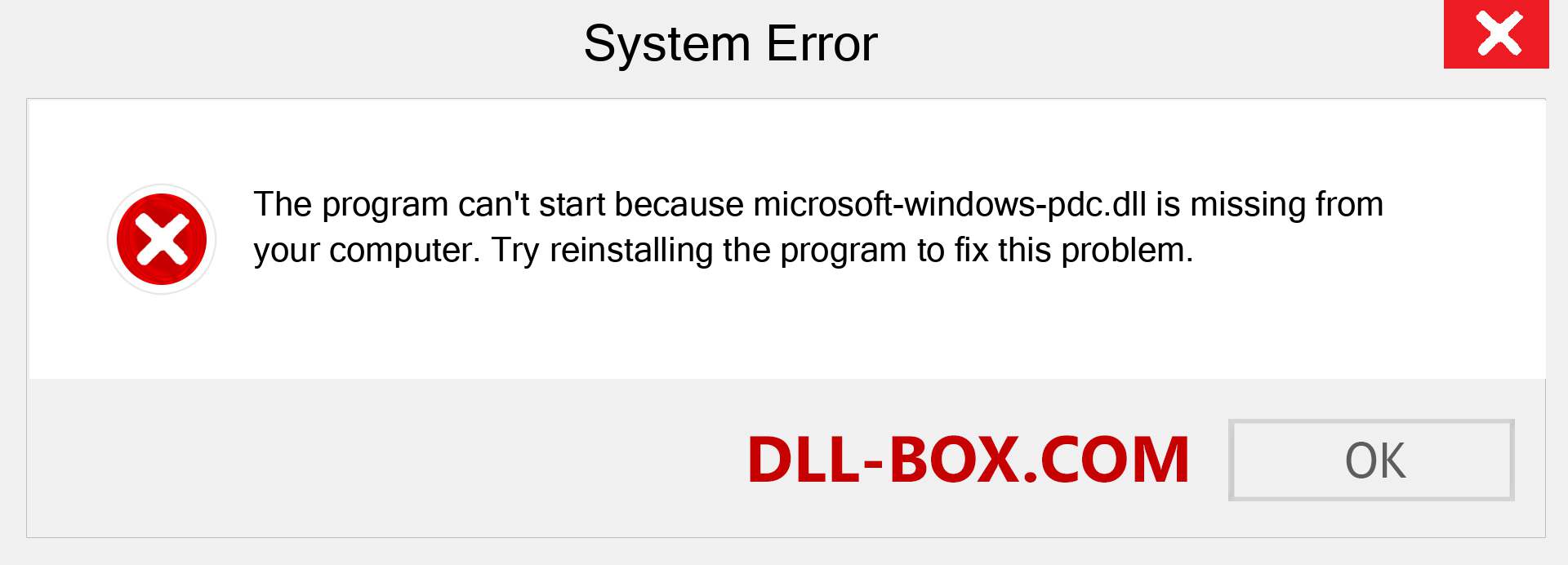  microsoft-windows-pdc.dll file is missing?. Download for Windows 7, 8, 10 - Fix  microsoft-windows-pdc dll Missing Error on Windows, photos, images