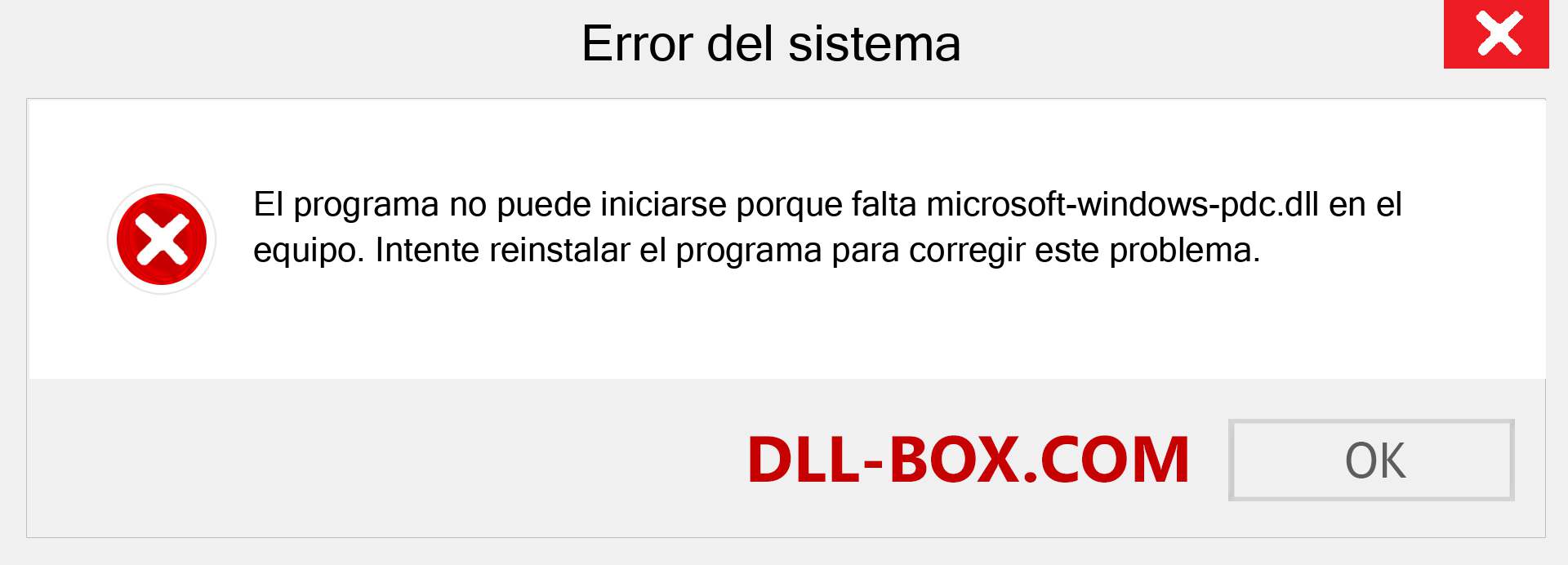 ¿Falta el archivo microsoft-windows-pdc.dll ?. Descargar para Windows 7, 8, 10 - Corregir microsoft-windows-pdc dll Missing Error en Windows, fotos, imágenes